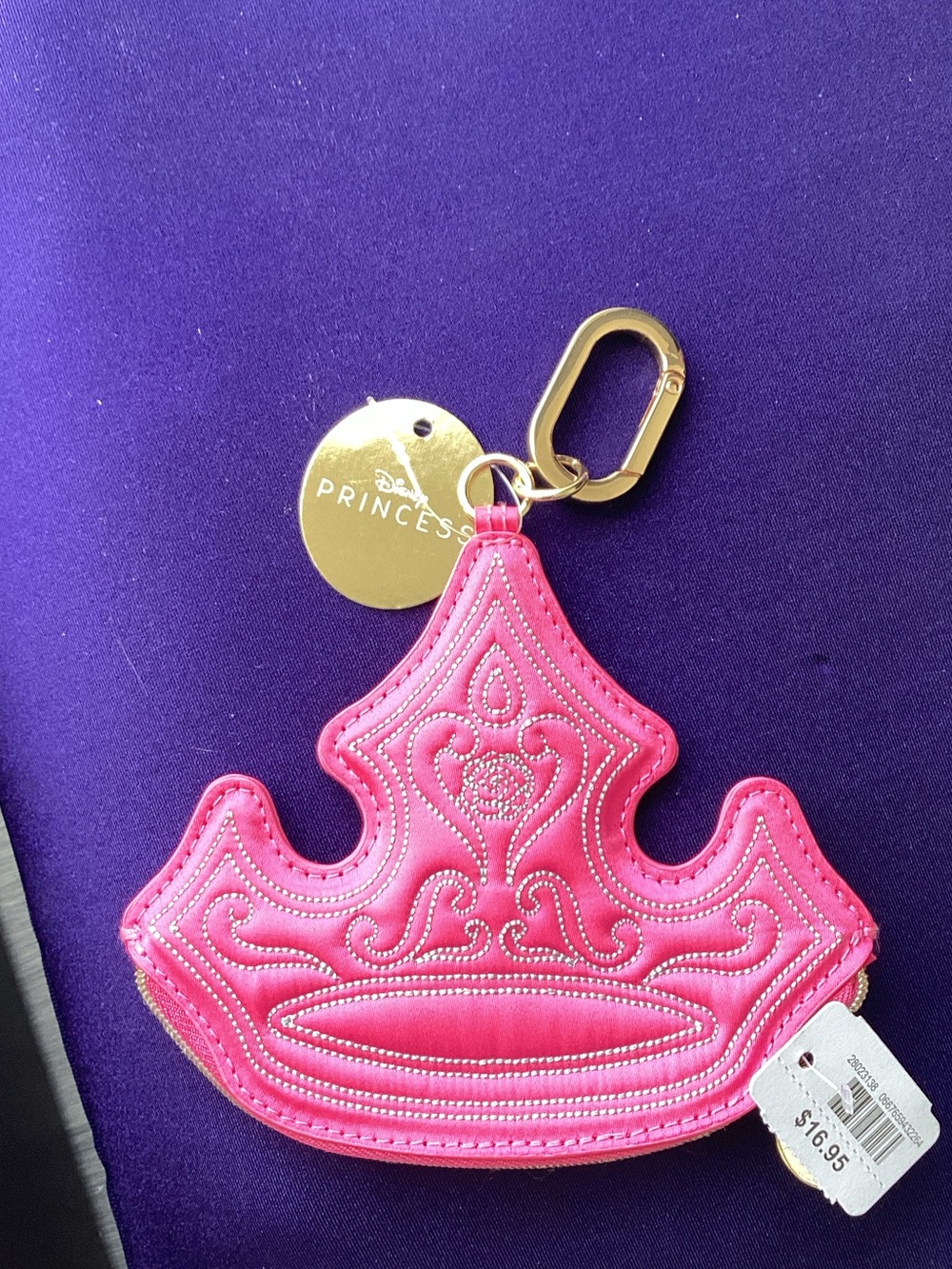 Bath & body Works princess Aurora crown coin purse